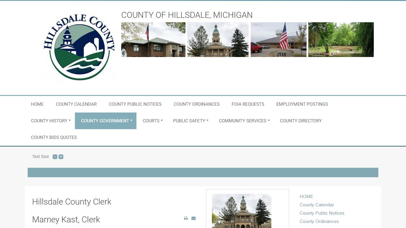 County Clerk's Office - Hillsdale County